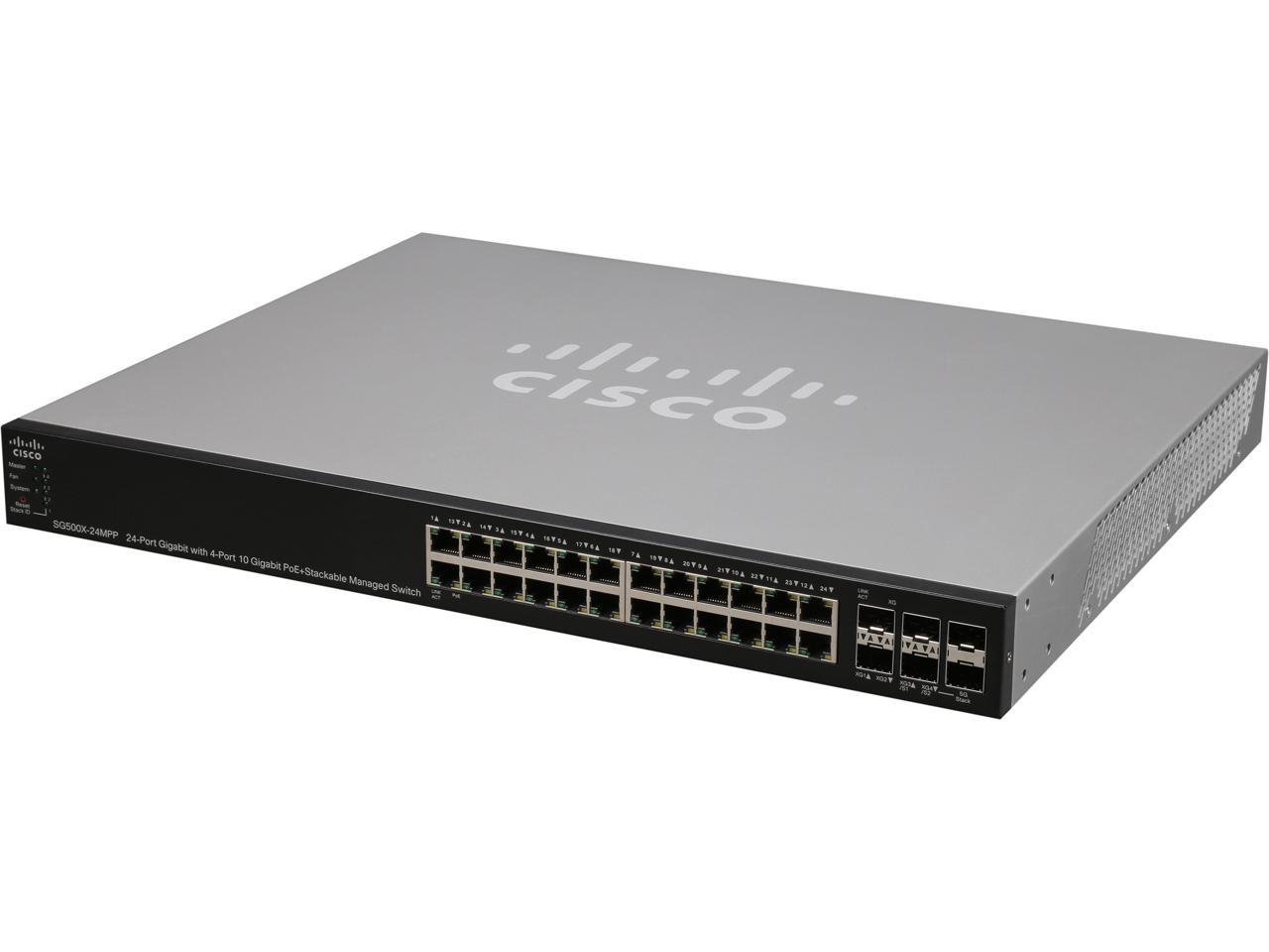 Cisco Small Business 500 Series SG500X-24MPP-K9-NA Managed Switch