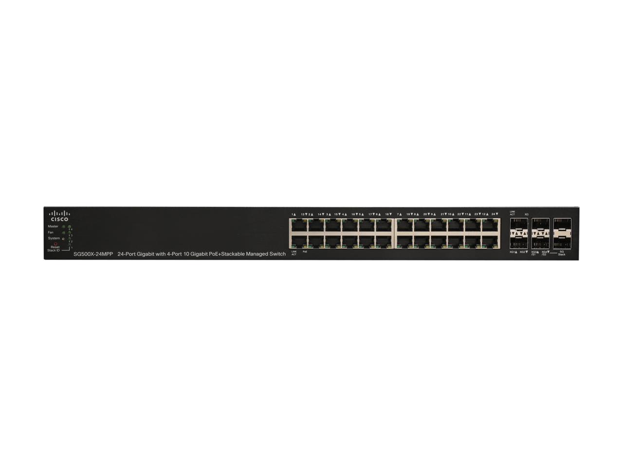 Cisco Small Business 500 Series SG500X-24MPP-K9-NA Managed Switch