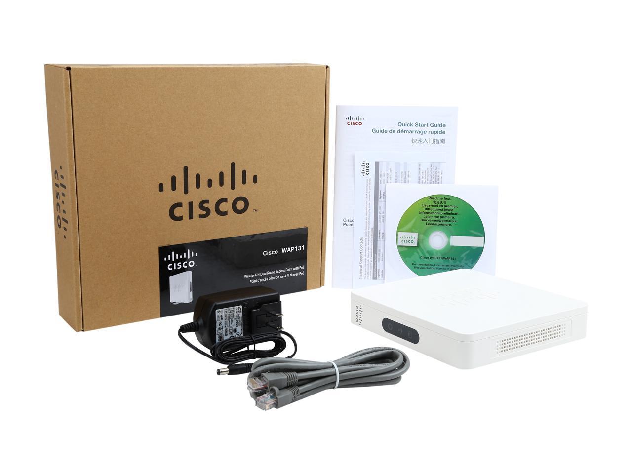 Cisco Small Business WAP131-A-K9-NA Wireless-N Dual Radio Access Point with PoE (U.S., Canada, Mexico)