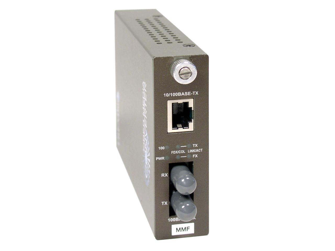 TRENDnet TFC-110MST Fiber Media Converter 100M, 200M(Full-Duplex) 1 x 10/100Base-TX 1 x 100Base-FX