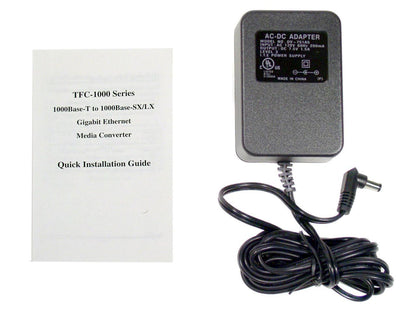 TRENDnet TFC-1000MSC Multi-Mode Fiber Converter with SC-Type Connector 1 Gbps 1x 1000Base-T, 1x 1000Base-SX