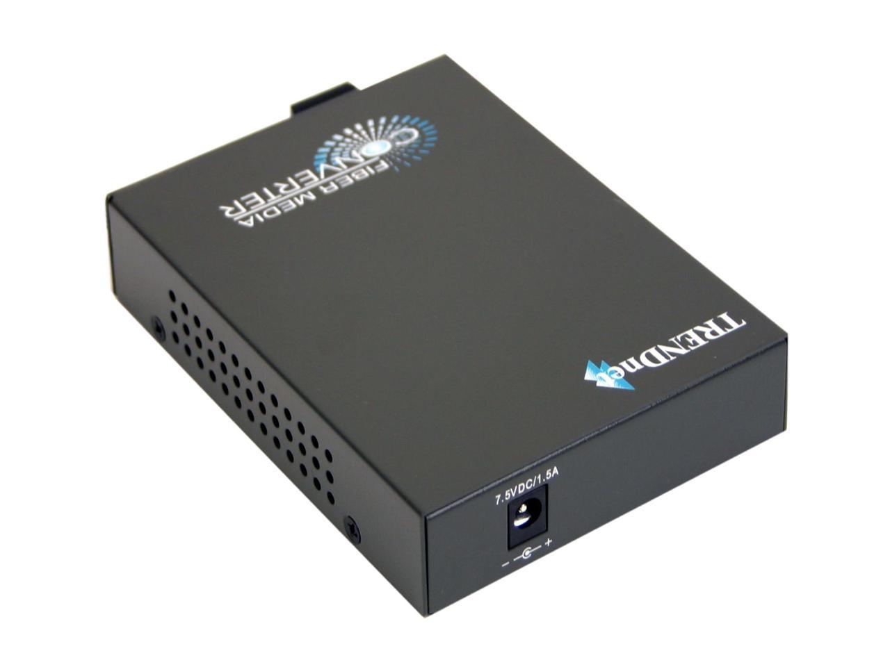 TRENDnet TFC-1000MSC Multi-Mode Fiber Converter with SC-Type Connector 1 Gbps 1x 1000Base-T, 1x 1000Base-SX