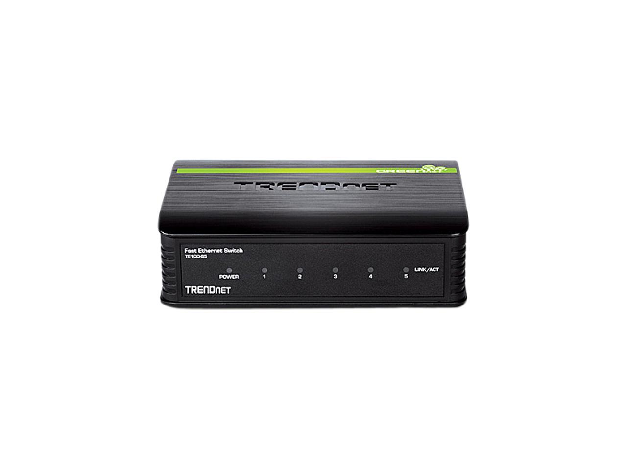 TRENDnet TE100-S5 (Version v3.0R) Unmanaged 5-Port Fast Ethernet GREENnet Switch
