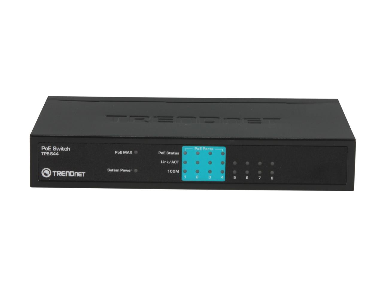 TRENDnet TPE-S44 Unmanaged Switch. Limited Life Time Warranty