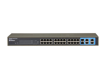 TRENDnet TEG-424WS Smart Web Smart Switch with 2 Mini-GBIC Slots. Limited Life Time Warranty