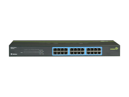 TRENDnet TEG-S24G Unmanaged 24-Port Gigabit GREENnet Switch. Limited Life Time Warranty