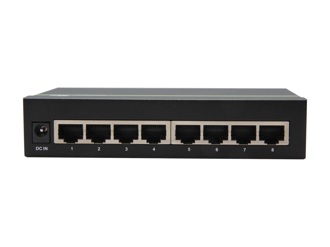 TRENDnet TPE-TG44G 8-Port Gigabit GREENnet PoE+ Switch. Limited Life Time Warranty