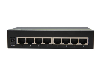TRENDnet TPE-TG44G 8-Port Gigabit GREENnet PoE+ Switch. Limited Life Time Warranty