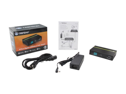 TRENDnet TPE-TG44G 8-Port Gigabit GREENnet PoE+ Switch. Limited Life Time Warranty