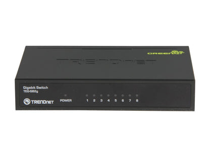TRENDnet Unmanaged 8-Port Gigabit GREENnet Switch, TEG-S82G (Version v3.1R)