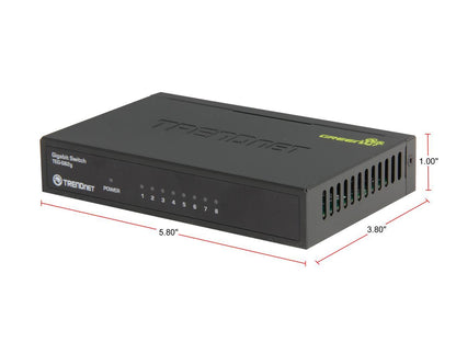 TRENDnet Unmanaged 8-Port Gigabit GREENnet Switch, TEG-S82G (Version v3.1R)