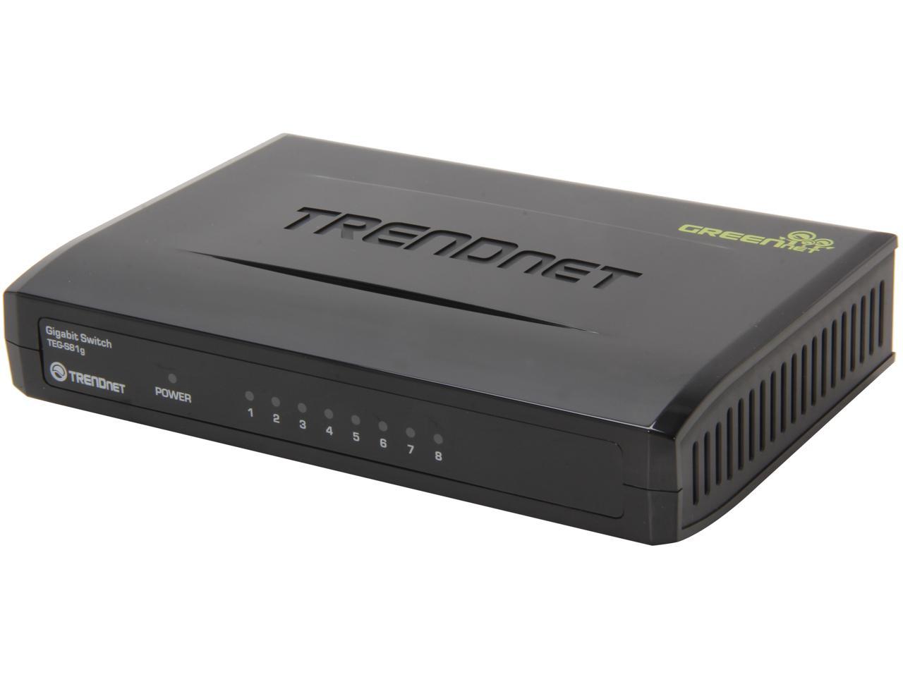 TRENDnet TEG-S81g 8-Port Gigabit GREENnet Switch