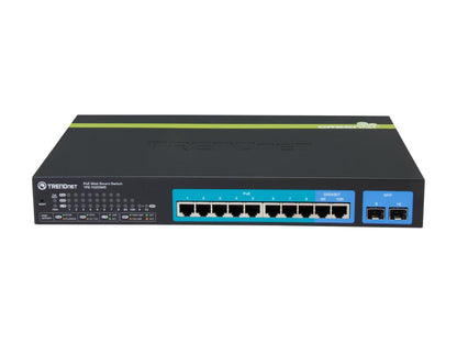 TRENDnet TPE-1020WS 10-Port Gigabit Web Smart PoE+ Switch. Limited Life Time Warranty