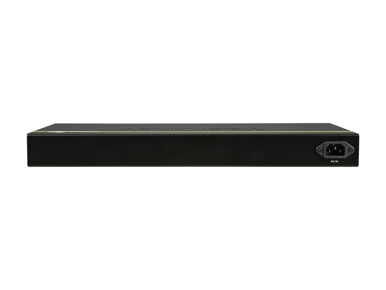 TRENDnet TPE-TG160g 16-port gigabit PoE+ Switch. Limited Life Time Warranty