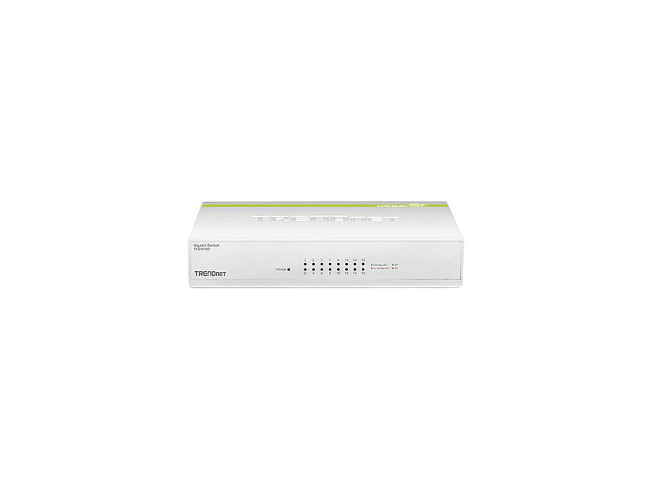 TRENDnet TEG-S16D 16-Port Gigabit GREENnet Switch