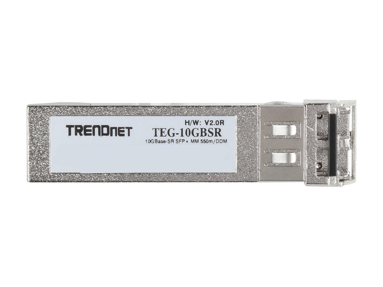 TRENDnet TEG-10GBSR 10Gbase-SR SFP+ Multi Mode LC Module 550 m (1,804 feet) with DDM