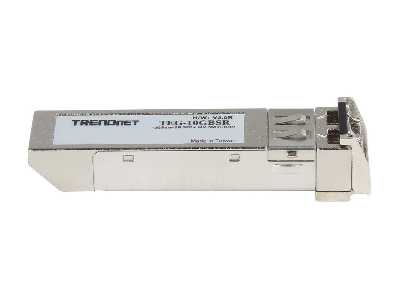 TRENDnet TEG-10GBSR 10Gbase-SR SFP+ Multi Mode LC Module 550 m (1,804 feet) with DDM