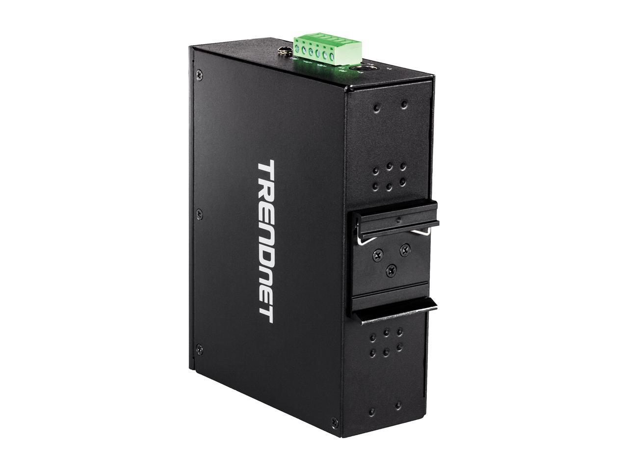 TRENDnet TI-PG102 10-Port Industrial Gigabit PoE+ DIN-Rail Switch Limited Lifetime Warranty