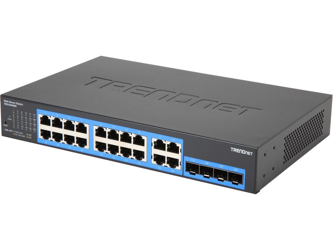 TRENDnet TEG-204WS 20-Port Gigabit Web Smart Switch
