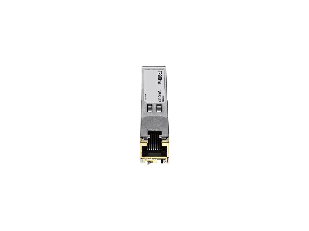 TRENDnet TEG-MGBRJ 1000BASE-T RJ-45 Copper SFP Module 1.25 Gbps SFP MSA CompliantRJ-45