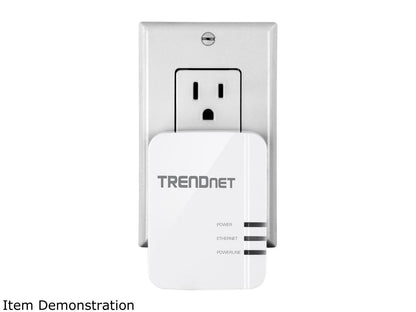 TRENDnet TPL-422E2K Powerline 1300 AV2 Adapter, IEEE 1905.1 & IEEE 1901, Gigabit Port (2-Pack)