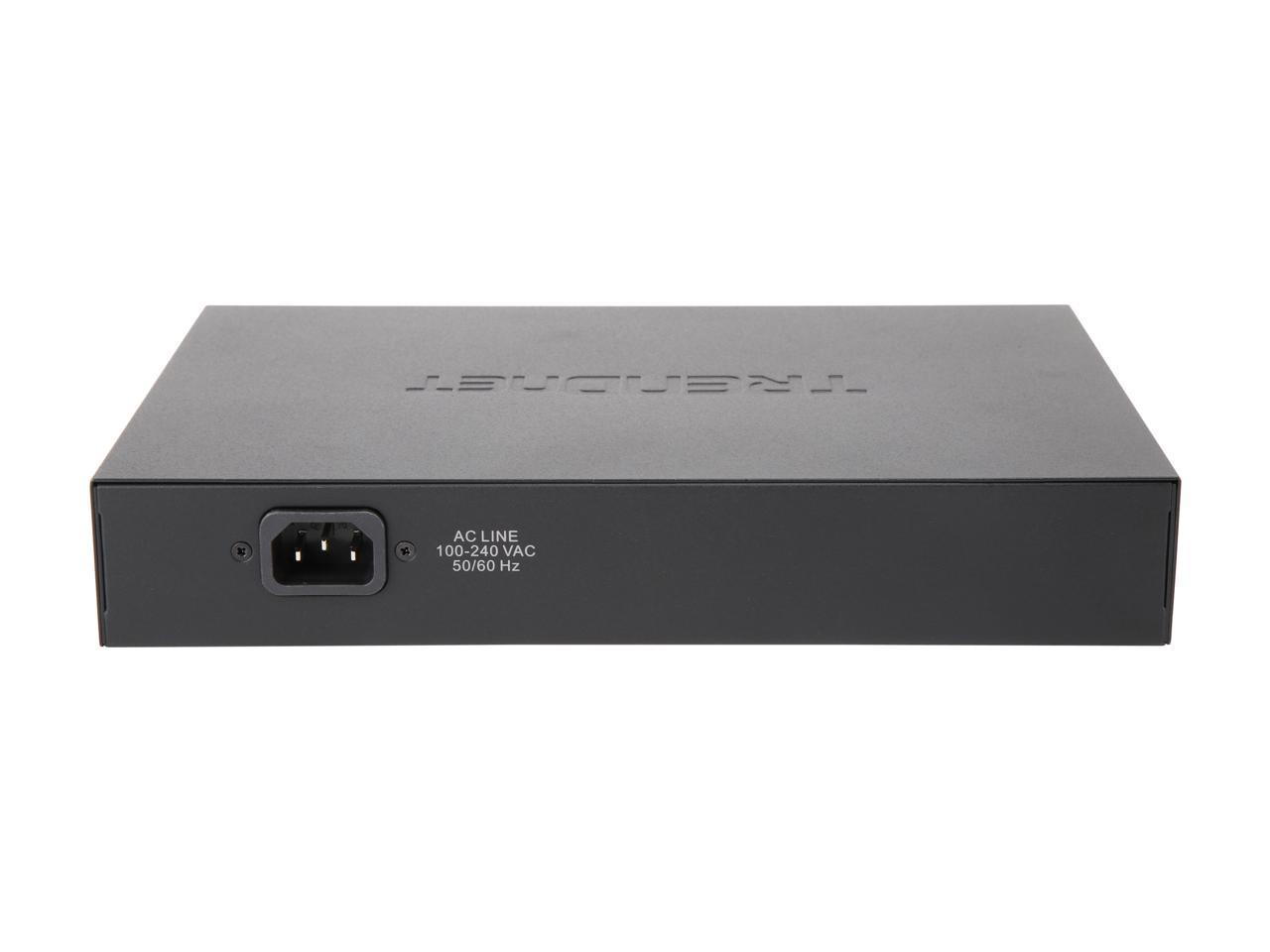 TRENDnet TPE-TG80F 8-Port Gigabit Full Power PoE+ Switch