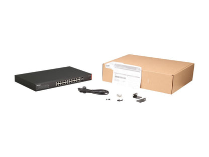 Buffalo BS-GS2024P 24-Port Gigabit Green Ethernet PoE Web Smart Switch with 2 SFP Slots
