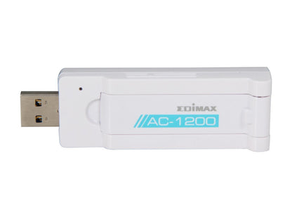 Edimax EW-7822UAC Wireless AC1200 Dual-band USB 3.0 Adapter, Complies to Draft 802.11ac Standard, Delivers More Than Two Times Faster Wi-Fi Speed Than 802.11n, With Adjustable Foldaway Antenna for Optimum High Performance