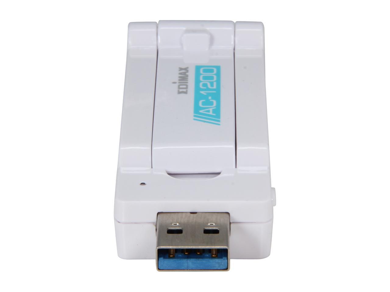 Edimax EW-7822UAC Wireless AC1200 Dual-band USB 3.0 Adapter, Complies to Draft 802.11ac Standard, Delivers More Than Two Times Faster Wi-Fi Speed Than 802.11n, With Adjustable Foldaway Antenna for Optimum High Performance