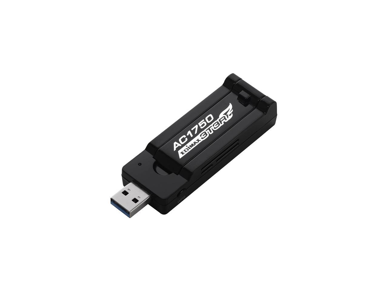 EDIMAX EW-7833UAC AC1750 Dual-Band Wi-Fi USB 3.0 Adapter with 180-degree Adjustable Antenna