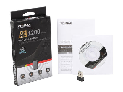 Edimax EW-7822ULC AC1200 Dual-Band Nano Wi-Fi Adapter, Nano Size Lets You Plug it and Forget It