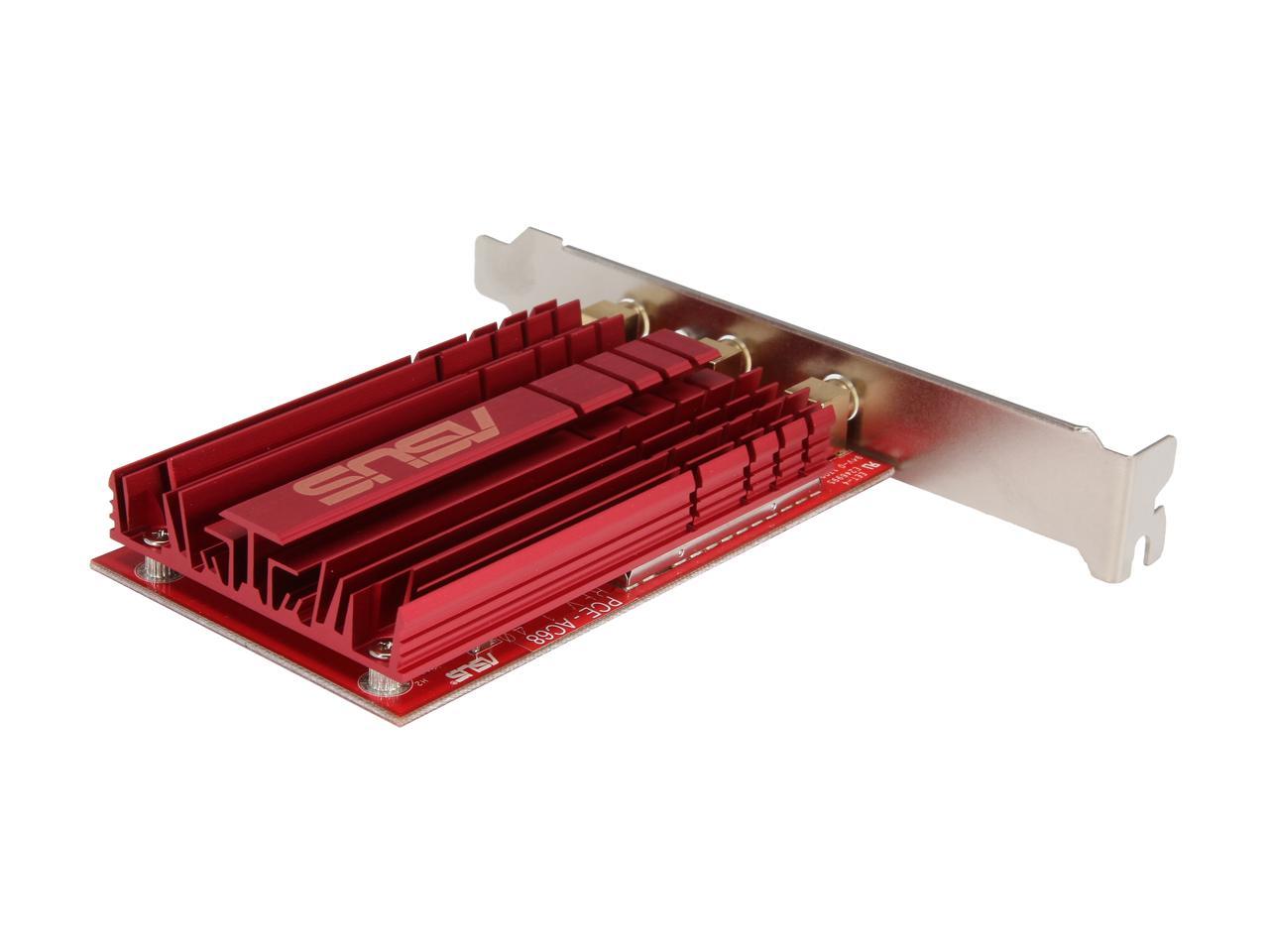 ASUS PCE-AC68 AC1900 Dual-Band Wireless PCI-E Adapter