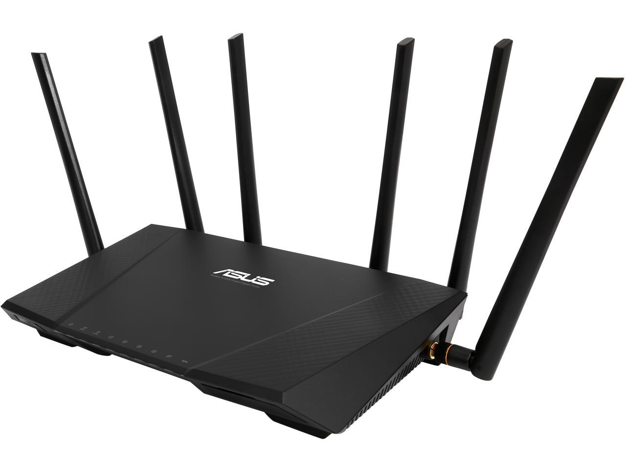 ASUS AC3200 Tri-Band Gigabit Wi-Fi Router, AiProtection Lifetime Security by Trend Micro, Adaptive QoS, Parental Control