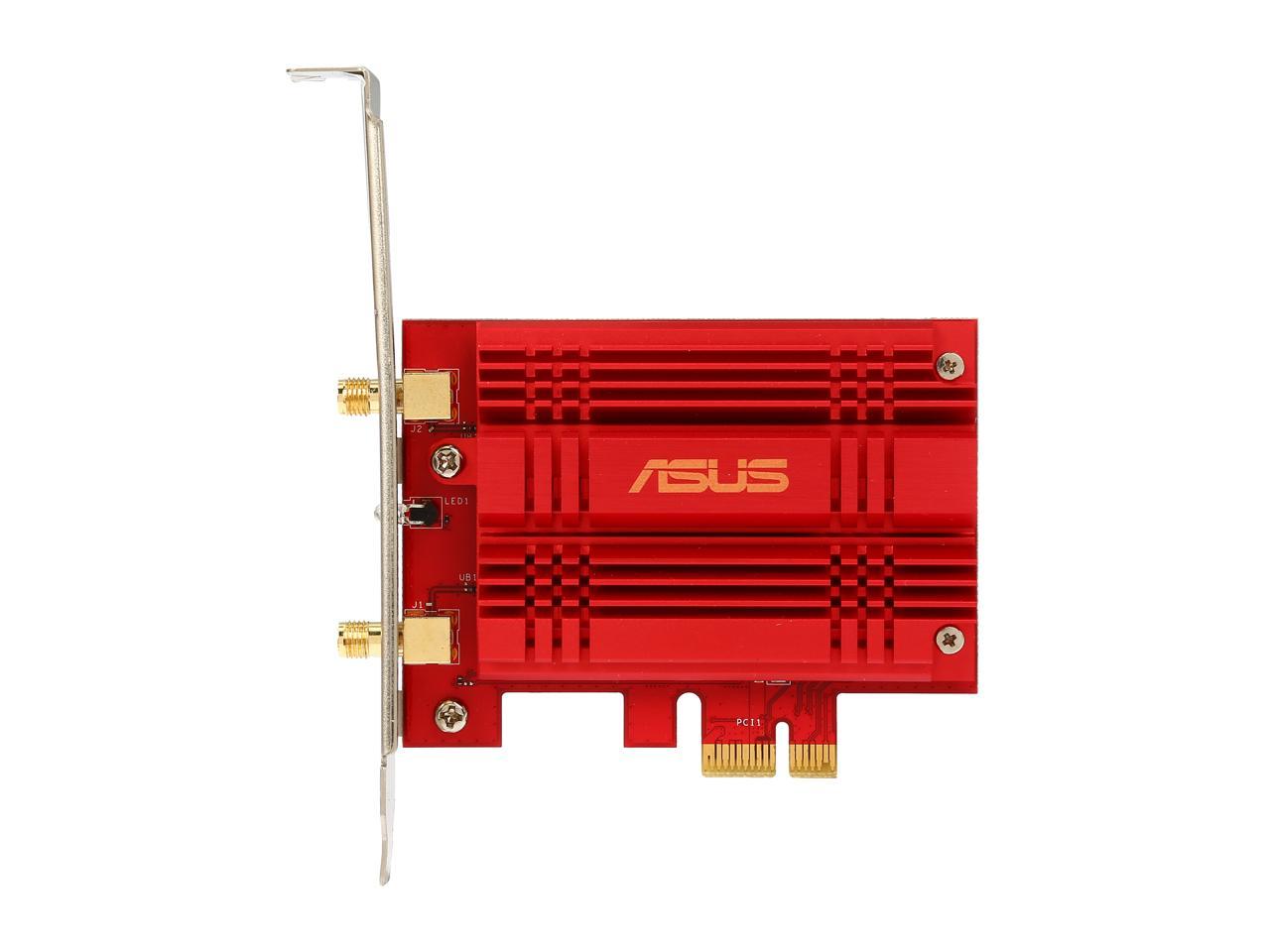 Asus Certified PCE-AC56 802.11ac Dual-band Wireless-AC1300 PCI-E Adapter