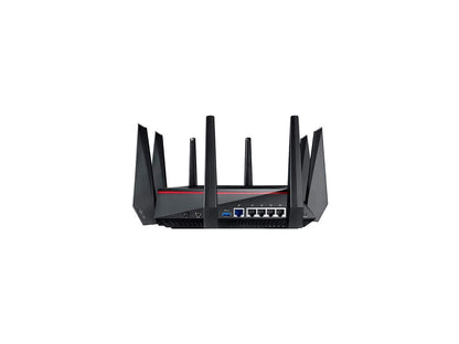 ASUS AC5300 Wi-Fi Tri-band Gigabit Wireless Router with 4x4 MU-MIMO, 4 x LAN Ports, AiProtection Network Security and WTFast Game Accelerator, AiMesh Whole Home Wi-Fi System Compatible (RT-AC5300)