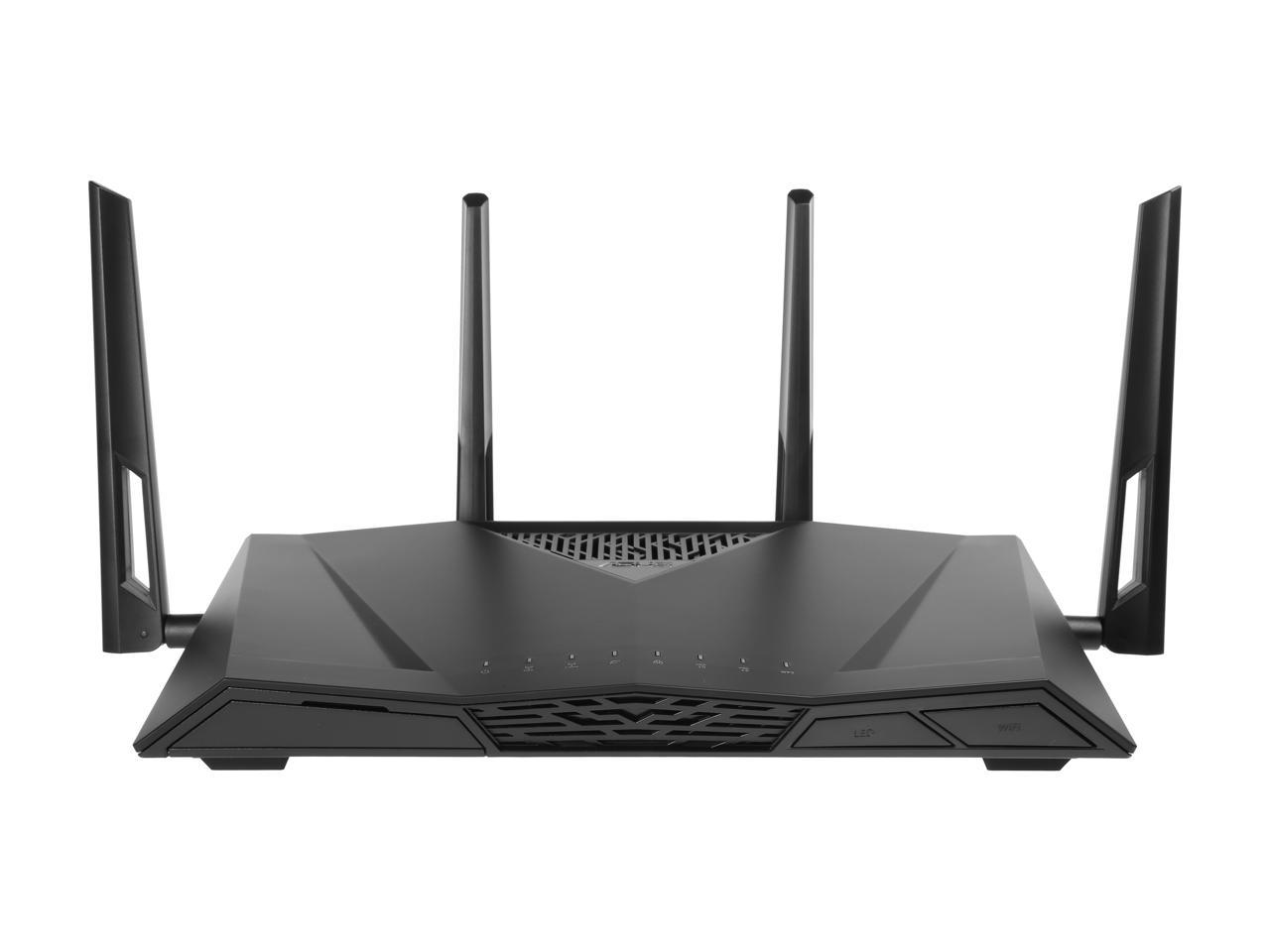 ASUS AC3100 Wi-Fi Dual-band Gigabit Wireless Router with 4x4 MU-MIMO, 4 x LAN Ports, AiProtection Network Security and WTFast Game Accelerator, AiMesh Whole Home Wi-Fi System Compatible (RT-AC3100)