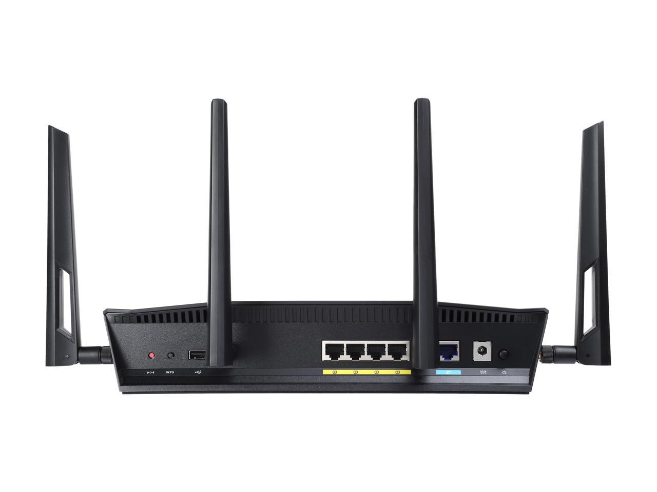 ASUS AC3100 Wi-Fi Dual-band Gigabit Wireless Router with 4x4 MU-MIMO, 4 x LAN Ports, AiProtection Network Security and WTFast Game Accelerator, AiMesh Whole Home Wi-Fi System Compatible (RT-AC3100)