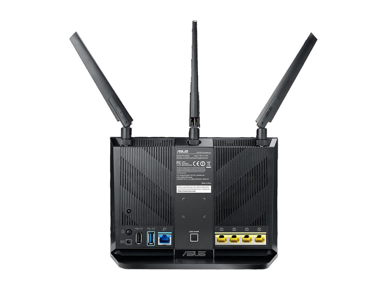 ASUS AC2900 Dual-band Gaming Router, game acceleration, Mesh Wi-Fi support, Lifetime Free Internet Security, DFS, Gamer Private Network, Port Forwarding, Streaming & Gaming (RT-AC86U)