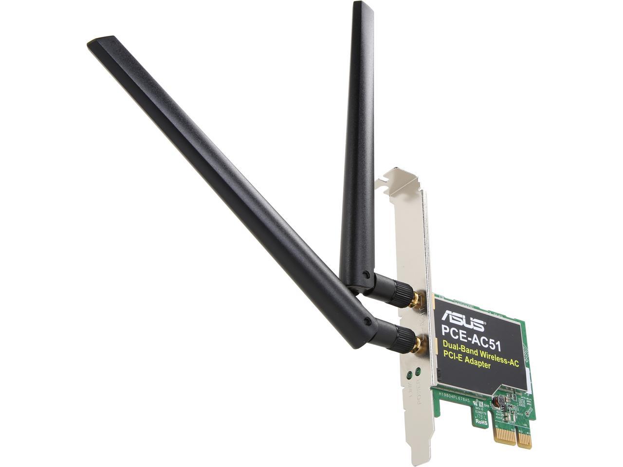 ASUS PCE-AC51 AC750 Wireless Dual-Band PCI-E Adapter