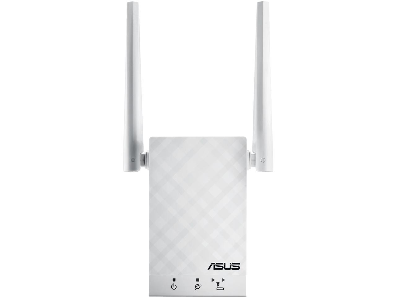 Asus AC1200 Dual-Band WiFi Range Extender Wireless Signal Booster Up to 1167Mbps Repeater | Access Point | Media Bridge | Support Aimesh (RP-AC55), White