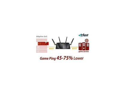 ASUS AX6000 Dual-band WiFi 6 Gaming Router, game acceleration, Mesh WiFi support, Lifetime Free Internet Security, Gamer Private Network, Mobile Game Boost, Streaming & Gaming