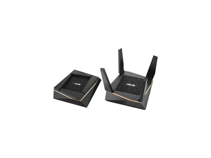 ASUS RT-AX92U AX6100 Tri-Band Wi-Fi 6 Mesh Router with 802.11Ax, Lifetime AiProtection Security by Trend Micro, AiMesh Compatible, Adaptive QoS & Parental Control