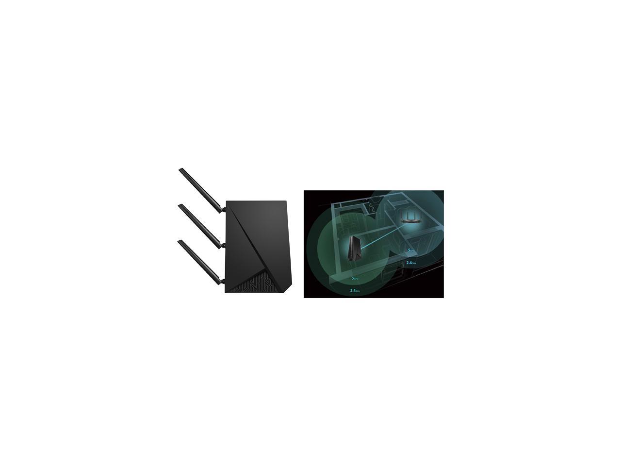 ASUS RP-AC1900 AC1900 Dual Band Wi-Fi Range Extender / AiMesh Extender for Seamless Mesh Wi-Fi; Works with Any Wi-Fi Router