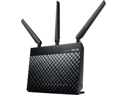 Asus AC1900 Dual Band Gigabit WiFi Router with MU-Mimo, Aimesh for Mesh WIFI System, Aiprotection Network Security Powered by Trend Micro, Adaptive Qos and Parental Control (RT-AC1900P)
