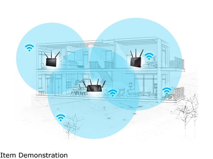 Asus AC1900 Dual Band Gigabit WiFi Router with MU-Mimo, Aimesh for Mesh WIFI System, Aiprotection Network Security Powered by Trend Micro, Adaptive Qos and Parental Control (RT-AC1900P)