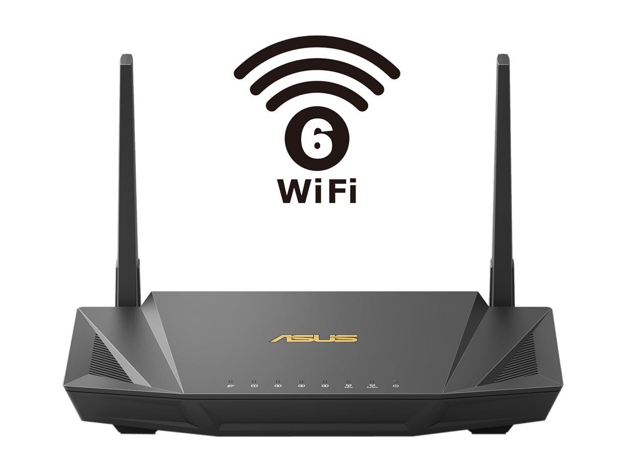 ASUS RT-AX56U AX1800 WiFi 6 Dual-Band WiFi Router, Lifetime Internet Security with AiProtection, Whole-home WiFi with AiMesh, MU-MIMO, OFDMA, VPN Setting