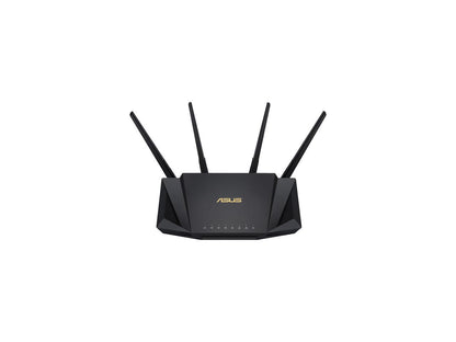 ASUS RT-AX3000 Dual Band WiFi Router, WiFi 6, 802.11ax, Lifetime Internet Security, support AiMesh Whole-home WiFi, 4 x 1Gb LAN ports, USB 3.0, MU-MIMO, OFDMA, VPN