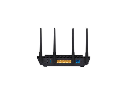 ASUS RT-AX3000 Dual Band WiFi Router, WiFi 6, 802.11ax, Lifetime Internet Security, support AiMesh Whole-home WiFi, 4 x 1Gb LAN ports, USB 3.0, MU-MIMO, OFDMA, VPN