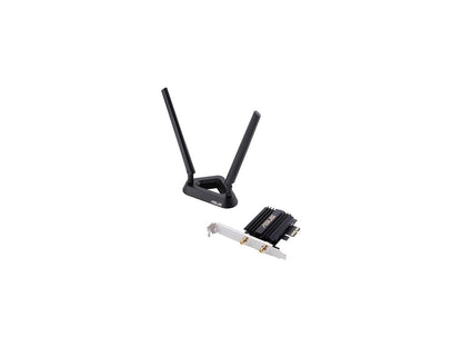 ASUS PCE-AX58BT AX3000 Dual Band PCI-E WiFi 6 (802.11ax) Adapter IEEE 802.11 ax, Bluetooth 5.0 PCI Express AX 3000 (2402Mbps+574Mbps) Wireless Data Rates