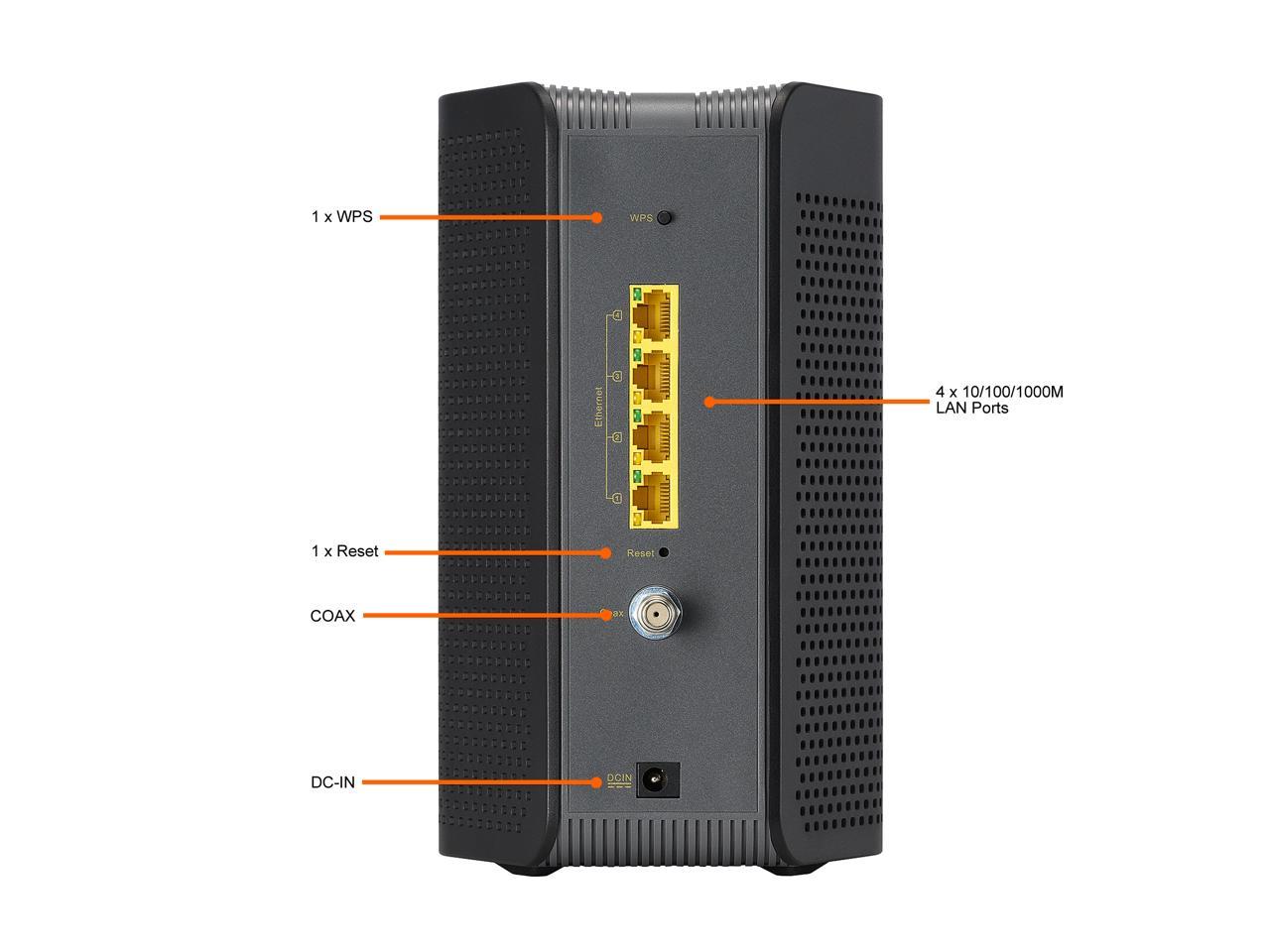 ASUS AX6000 WiFi 6 Cable Modem Wireless Router Combo (CM-AX6000) - Dual Band, DOCSIS 3.1, Gigabit Internet Support, Approved by Comcast Xfinity and Spectrum, 160MHz Bandwidth, 4K Video Playback, OFDMA, MU-MIMO